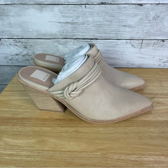 Dolce Vita Sita Suede Heeled Mules Size 8 - Picture 5 of 5